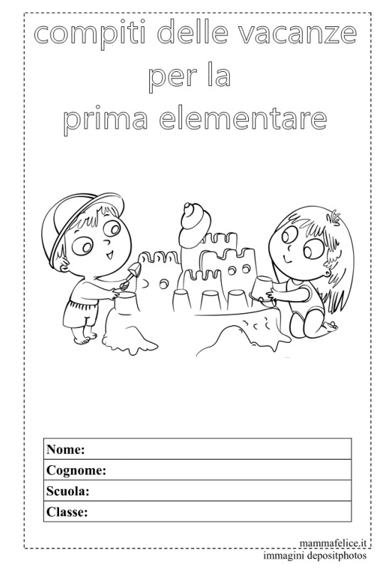 Prima Elementare: schede e compiti delle vacanze da stampare