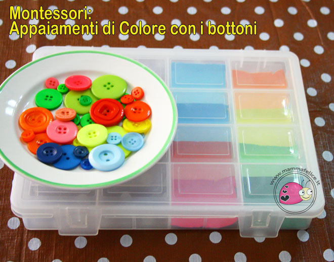 Montessori: Appaiamenti di Colore con i bottoni