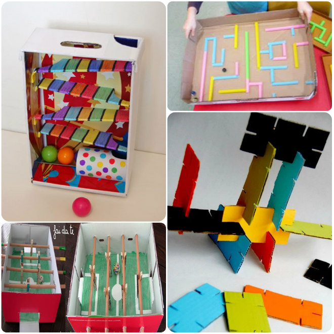 Giochi creativi per bambini con le scatole di cartone